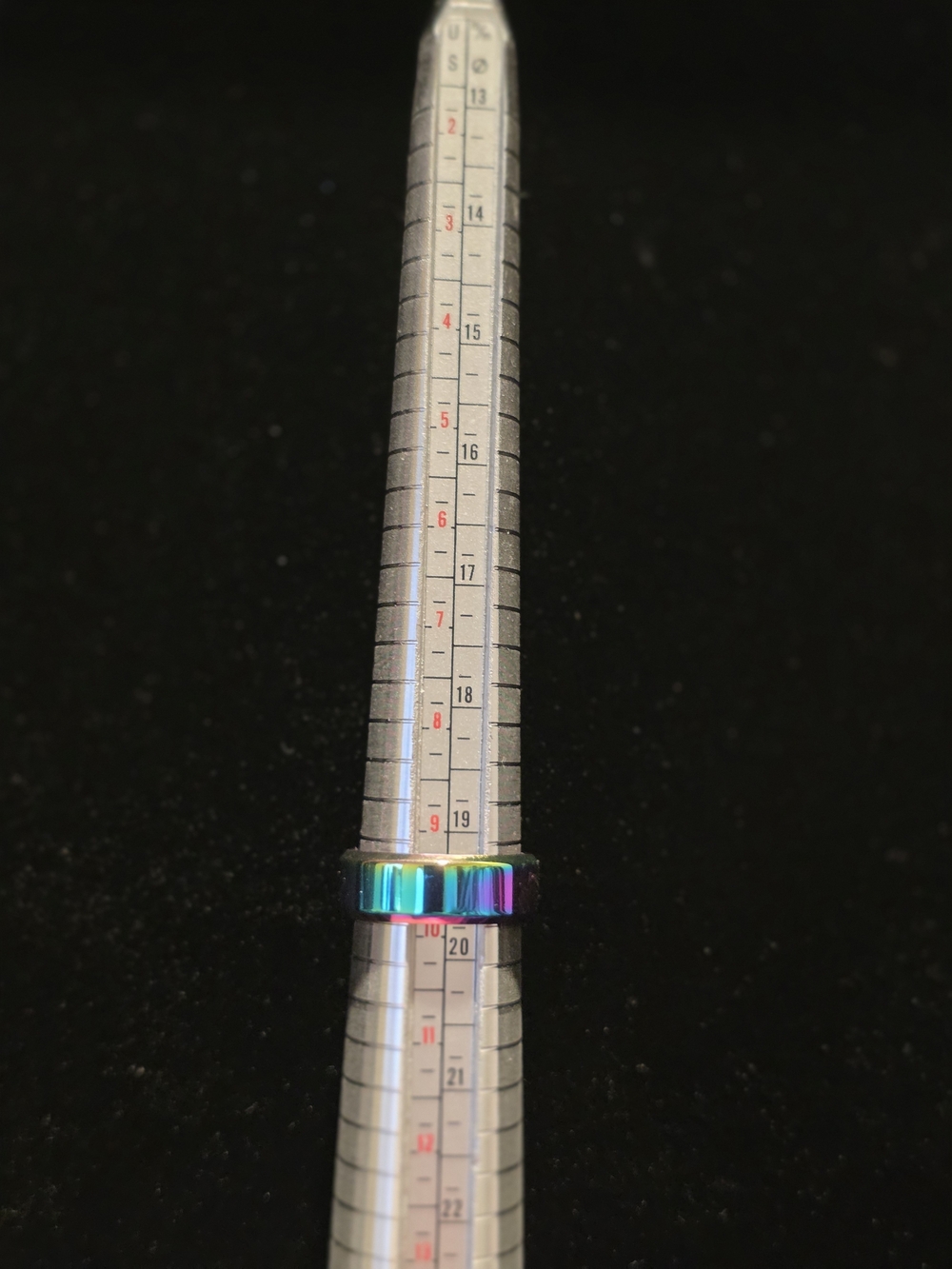 Iridescent Stainless Steel Ring Sz9.5 - Picture 5 of 5